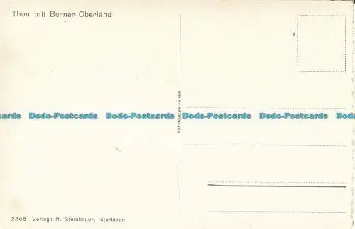 R013203 Thun mit Berner Oberland. H. Steinhauer