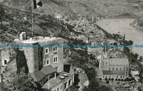 R013237 Schönburg mit Oberwesel Rhein. Hermann