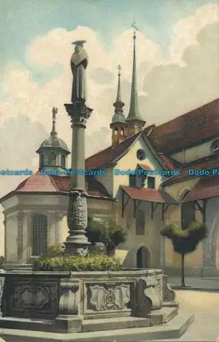 R013260 Alt Luzern. Franziskanerplatz. E. Goetz. Nr. 4569