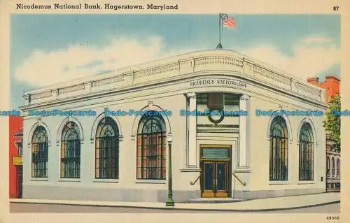 R013321 Nicodemus Nationalbank. Hagerstown. Maryland. John Myerly