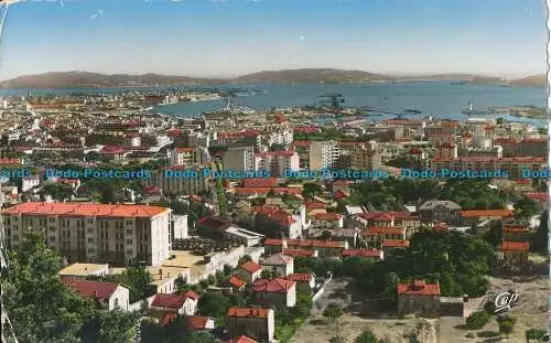 R013388 Toulon. Panoramablick und Hafen. RP