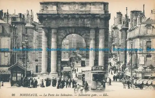 R013606 Bordeaux. La Porte des Salinieres. Levy Fils. Nr. 26. B. Hopkins