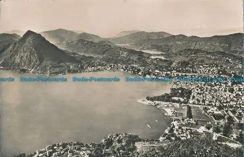 R013876 Lugano. Panorama vom Monte Bre aus gesehen. Nr. 2572