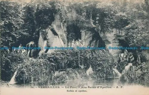 R013657 Versailles. Bäder des Apollon. E. Papeghin. Nr. 36. B. Hopkins