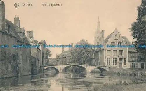 R013908 Brügge. Beginenbrücke. Nels. B. Hopkins