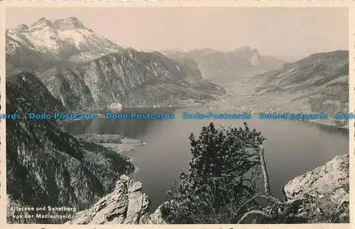 R013684 Attersee und Schafberg von der Madlschneid. RP