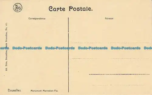 R036113 Brüssel. Denkmal Manneken Pis. Nels