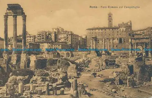 R036532 Rom. Forum Romanum mit Kapitol. Alterocca