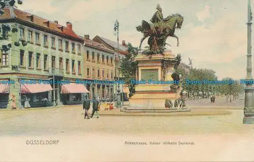 R036564 Düsseldorf. Allestrasse Kaiser Wilhelm Denkmal. Friedr. Wolfrum. Nr. 527