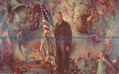 R036322 Ein Gemälde von General Dwight D. Eisenhower. L.E. Smith