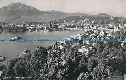 R036623 Luzern mit Pilatus