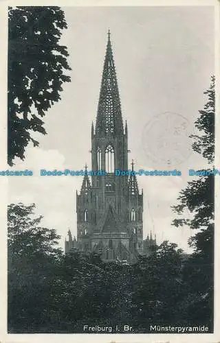 R036381 Freiburg i.Br. Münsterpyramide. 1933