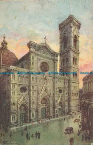 R036636 Florenz. Kathedrale und Glockenturm. A. Kroketten