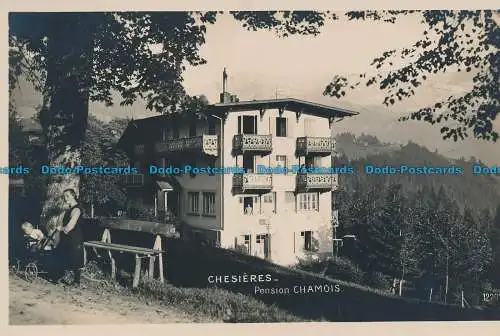 R036702 Chesieres. Pension Chamois. Perrochet Matile. RP