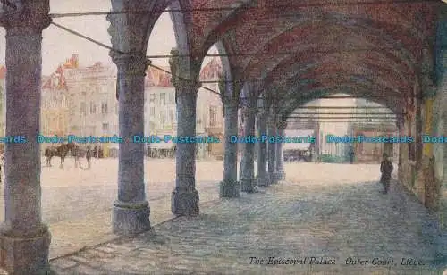 R036722 Der Bischofspalast. Außenhof. Lüttich. A. und C. Schwarz. Belgien