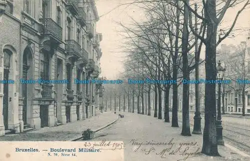 R036996 Brüssel. Boulevard Militaire