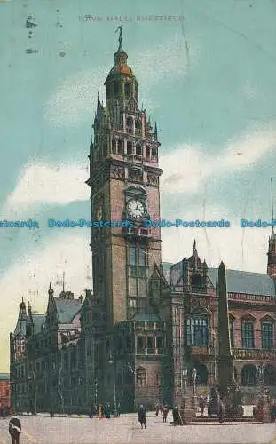 R037085 Rathaus. Sheffield. G.D. und D.L. Der Stern. 1914