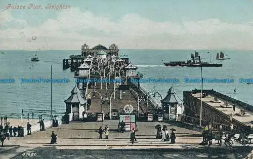 R036857 Palace Pier. Brighton. 1905