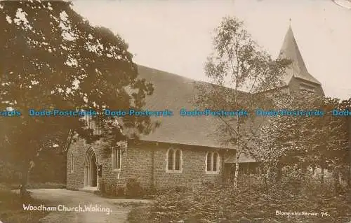 R037170 Woodham Church. Woken. 1914