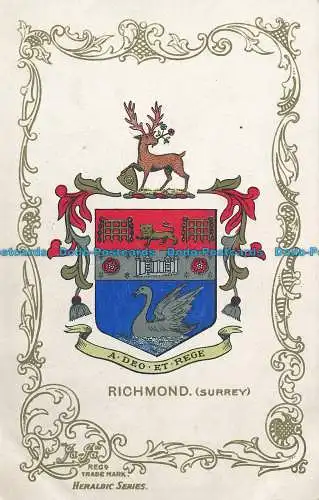 R037176 Richmond. Surrey. Heraldisch