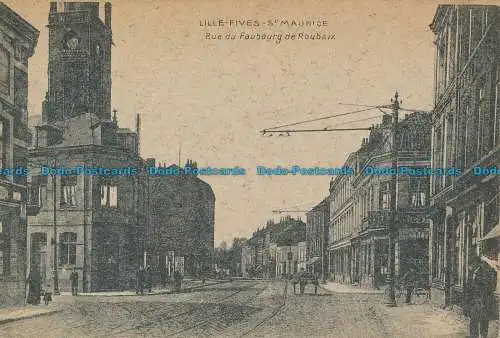 R037824 Lille Fives. St. Maurice. Rue du Faubourg de Roubaix. B. Hopkins