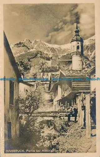 R037831 Innsbruck. Teil bei Hotting. Photobrom. B. Hopkins