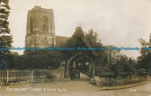 R037213 Speldhurst Kirche und Lychentor. B. Hopkins