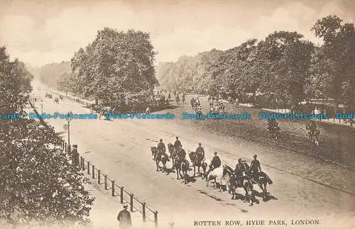 R048009 Frotten Row. Hyde Park. London. Samuels