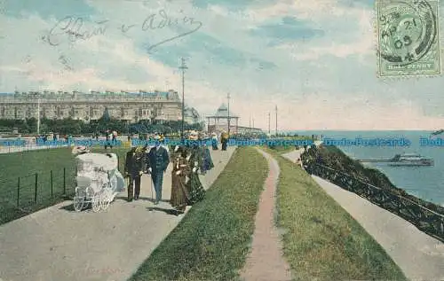 R048016 Auf der Lees. Folkestone. Valentinstag. 1905