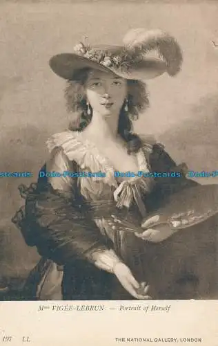 R048025 Frau Vigee Lebrun. Porträt von sich selbst. LL. Nr. 197