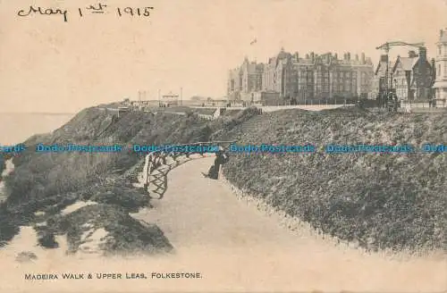 R048042 Madeira Walk und Upper Leas. Folkestone. 1915