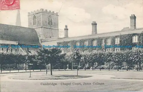 R048075 Cambridge. Kapellenhof. Jesus College. Stiefel. 1908