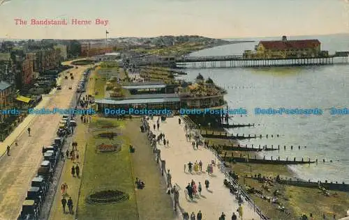 R048691 Der Bandständer. Herne Bay. 1934