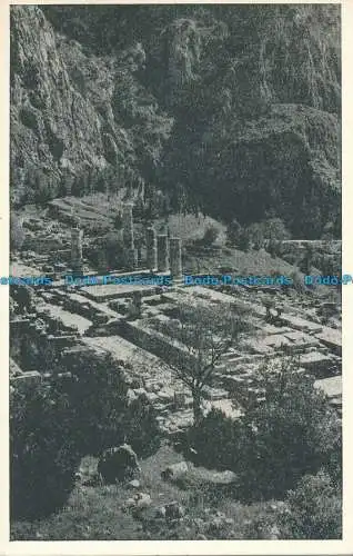 R048184 Graeca Tempel. Delphi. Templum Apollinis. W. Abel. 1954