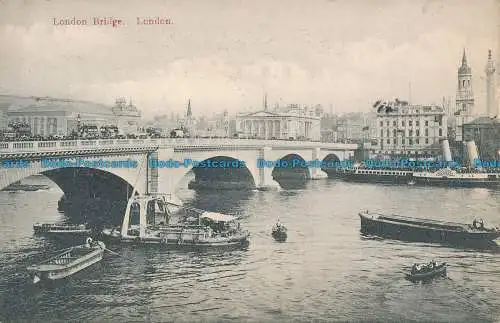 R048190 London Bridge. London. 1909