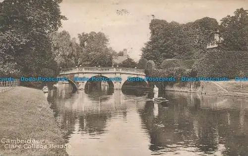 R048742 Cambridge. Clare College Bridge. Frith. 1915