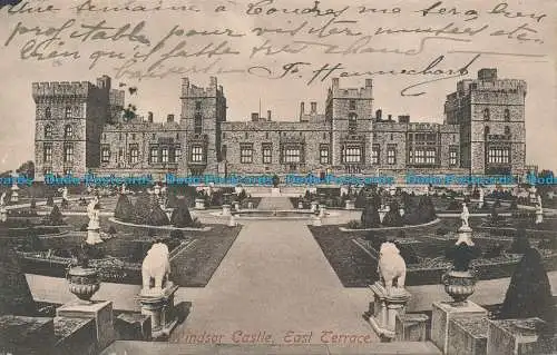 R048226 Windsor Castle. Ostterrasse. Frith. 1909