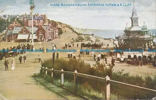 R048770 Bournemouth. Eingang zu Pier und E. Cliff. Photochrom. Celesque. Nr. 408