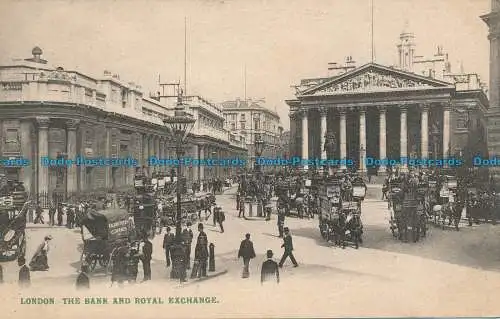 R048239 London. Die Bank und die königliche Börse. 1908