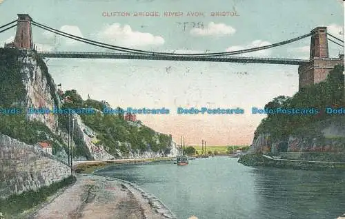 R048786 Clifton Bridge River Avon. Bristol. G.D. und D.L. Der Stern