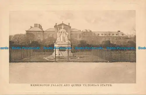 R048962 Kensington Palace und Queen Victorias Statue