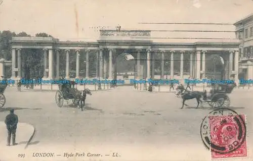 R048965 London. Hyde Park Corner. LL. Nr. 193. 1908