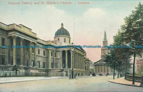 R049000 Nationalgalerie und St. Martins Kirche. London. Empire