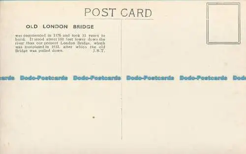 R049021 Old London Bridge. Ostseite. John B. Thorp