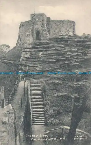 R049031 The Keep Steps. Carisbrooke Castle. I. von W.T. Piper