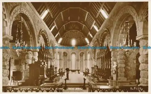 R048516 Der Chor. St. Conans Kirk. Loch Awe. Valentinstag. Nr. B.7929. RP