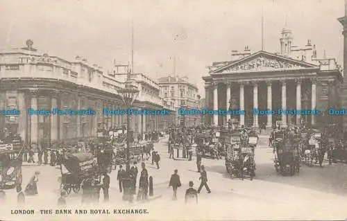 R049057 London. Die Bank und die königliche Börse. 1907