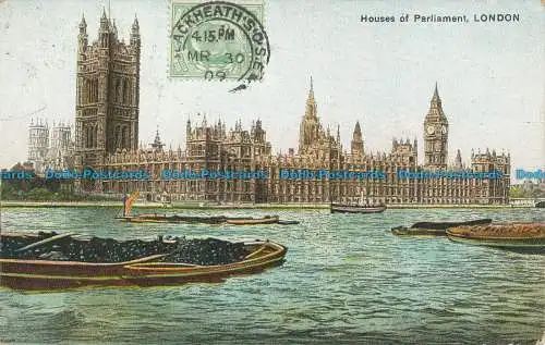 R049120 Häuser des Parlaments. London. 1909