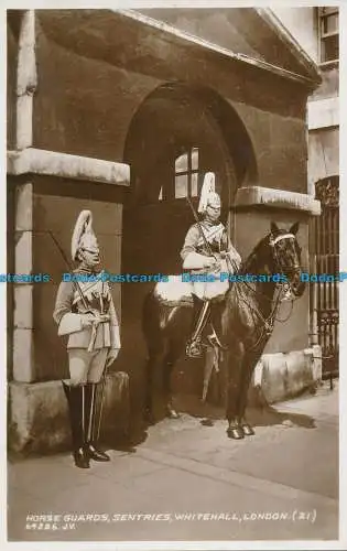 R048659 Horse Guards Sentries Whitehall. London. Valentinstag. Nr. 64226. RP