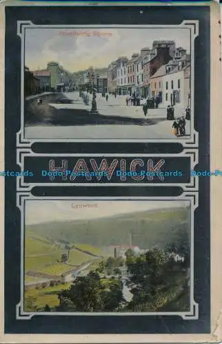 R049212 Hawick. Drumlanrig Square und Lynwood. Ideal